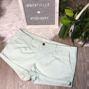 Garage Size 11 Green Cotton Shorts With Pockets